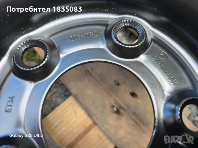 Резервна гума/патерица 17ка 5х112 Mercedes, снимка 4 - Гуми и джанти - 56265086