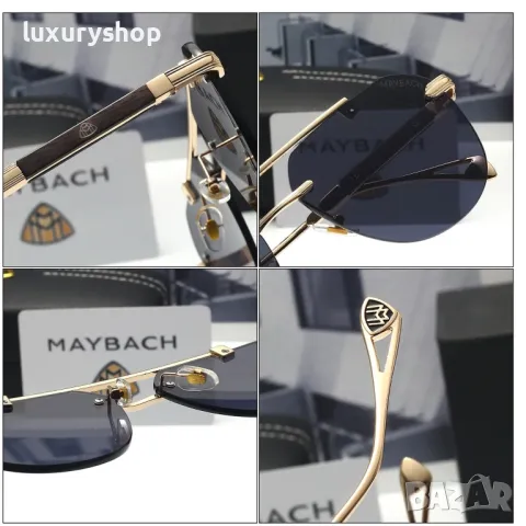 БЕЗПЛАТНА ДОСТАВКА! Метални Слънчеви очила MAYBACH Авиатор Gold Limited Edinition Майбах, снимка 4 - Слънчеви и диоптрични очила - 50357840