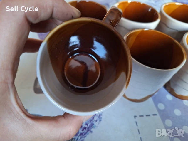 ✅КЕРАМИЧНИ ЧАШИ ЗА СОК/ЧАЙ/ВОДА❗, снимка 2 - Сервизи - 50958544