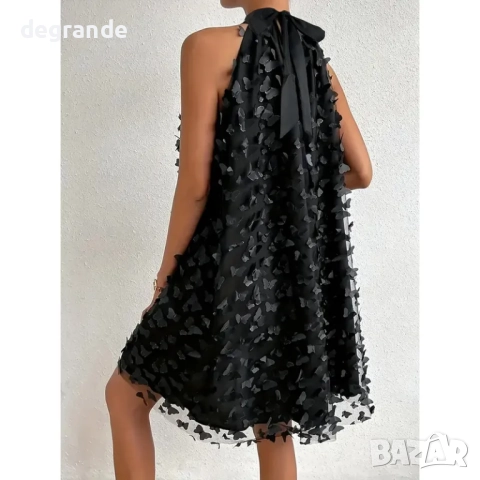 Черна коктейлна рокля, снимка 3 - Рокли - 51441349