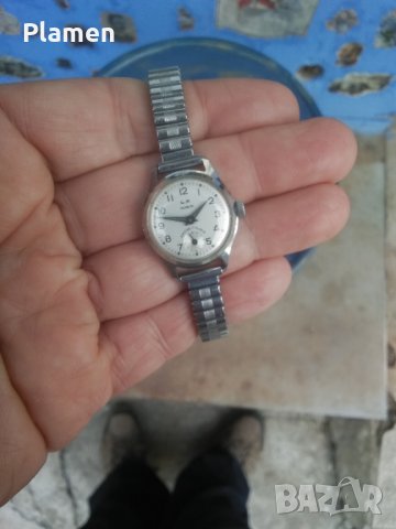 Френск дамски механичен часовник Ел Хикс Анкре, снимка 1