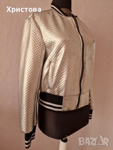 Преходно яке в сребристо с черно - 19,00лв., снимка 4 - Якета - 42629372
