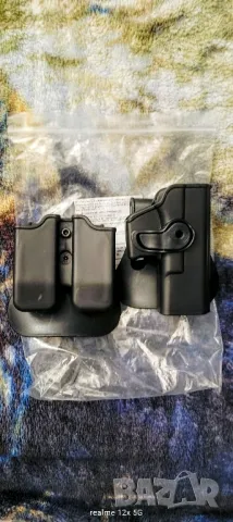 К-т Кобур и калъф за два пълнителя за Glock,може само кобур , снимка 5 - Оборудване и аксесоари за оръжия - 48842396
