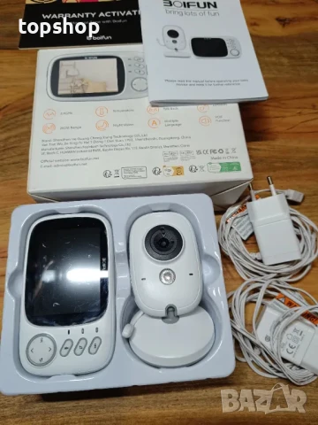 BOIFUN VB603 безжичен бебефон 3,2" HD екран, VOX режим, нощно виждане, двупосочен разговор, песни..., снимка 10 - Бебефони - 50555711