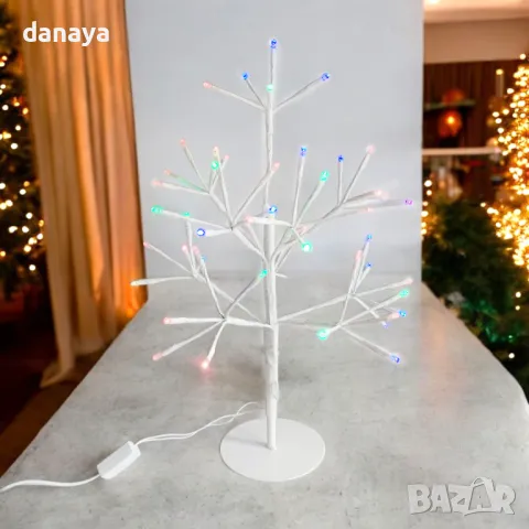 5334 Светещо коледно дръвче, 49 см, 50 LED светлини, снимка 4 - Декорация за дома - 47603398