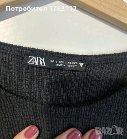 Зара дамски сет, панталон М размер, блуза С, нов, снимка 2 - Комплекти - 52402429