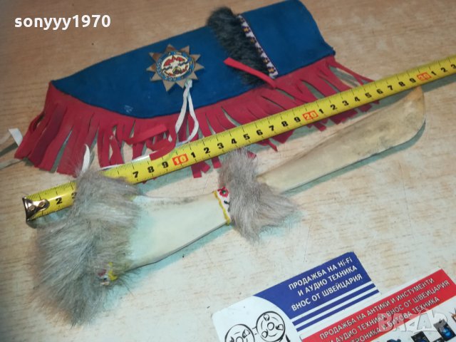 АНТИКА-СУВЕНИР-НОЖ ОТ КОСТ 1311201626, снимка 2 - Колекции - 30776583