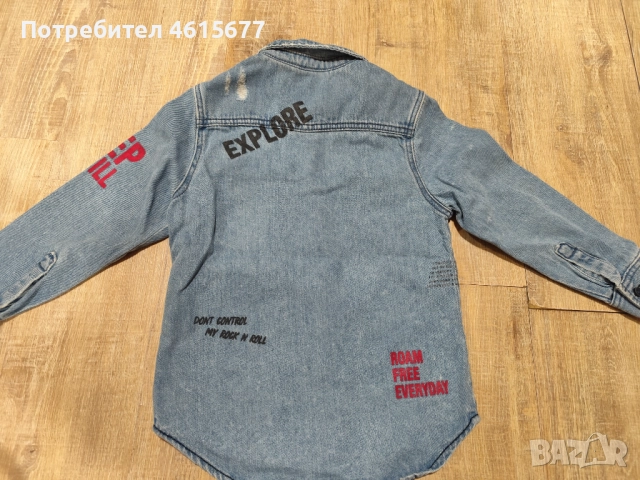 дънкова ризка на Zara, снимка 4 - Детски ризи - 52055721