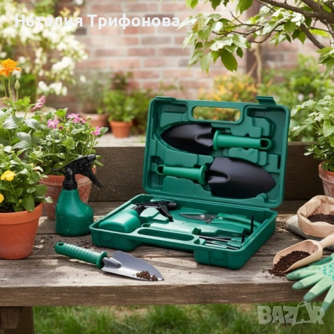 Комплект градински инструменти 5 в 1 с куфар – всичко необходимо за засаждане и поддръжка, снимка 10 - Градински инструменти - 54100994