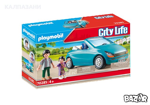 Конструктор - Playmobil - Семейна кола 70285