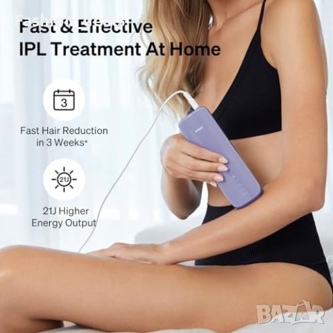 Нов IPL уред Лазерна епилация за жени и мъже сапфирена система за охлаждане с лед Подарък Красота, снимка 7 - Епилатори - 42456257