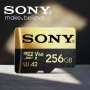 Карта памет SONY 256GB Подходяща за 4К видео.Идеална за разширяване паметта на телефон , снимка 1