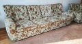 Елегантен винтидж комплект - 4-местен диван + 2 фотьойла, снимка 3