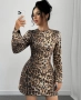 Дамска модерна рокля в леопардов цвят , снимка 7