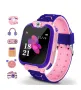 Смарт часовник за дете с камера, GPS, SOS бутон и фенерче, снимка 1