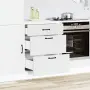 vidaXL Кухненски шкаф, "Kalmar", бял, инженерно дърво, снимка 3