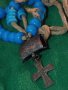 УНИКАЛНО РЯДКА СТАРИННА ХРИСТИЯНСКА БРОЕНИЦА ЦВЕТНО СТЪКЛО САЧАН БРОНЗ - РЪЧНО ОРНАМЕНТИРАНИ 27865, снимка 17