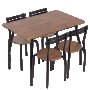 Комплект маса с 4 стола Carmen 20014 - палисандър, снимка 1 - Маси - 33720127