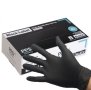 Ръкавици за еднократна употреба нитрил черни PPS NITRILE BLACK PF кутия 100бр., снимка 2