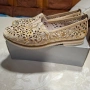 Дамски златисти обувки, снимка 2