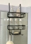 Рафт за баня без пробиване, 3 кошници, черен Loft дизайн, снимка 11
