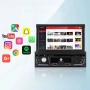 Мултимедия с Прибиращ се 7 инчов IPS Екран – Android Auto, CarPlay, снимка 3