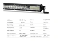 57.7 см Диоден 54 LED Лед Бар 78W Ултра Тънък 12D рефлектор 12-24V , снимка 3
