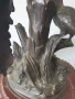 32см-5кг статуетка пауни/много стара френска бронзова скулптура/фигура на птици, снимка 8