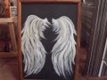 картина-Ангелски крила-масло без рамката, снимка 1 - Картини - 30803287