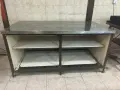 Професионални кухненски работни маси (Алпака и Островни) + шкаф, гр. Хасково, снимка 7
