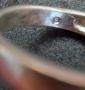 Стар сребърен пръстен с камъни и багети / проба 925 и печат на ювелира , снимка 6