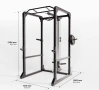 Уреди за фитнес, тежести. ФИТНЕС КЛЕТКА POWER RACK 900, Олимпийски Лост и дискове 127.5 кг, Пейка, снимка 8