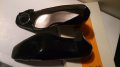 Елегантни дамски обувки от естествена кожа - черен лак, снимка 4