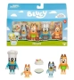 Комплект фигурки Bluey 4 броя Bingo, Bandit In His Chef Hat And Chilli, снимка 1
