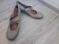 Бежови обувки естествена кожа с анатомична стелка и подметка , снимка 1 - Дамски обувки на ток - 38261875