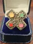 Пръстен Chanel CC Multicolor Gripoix c кръст, снимка 4