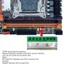 Дънна платка X99H DDR4, LGA 2011 3 дънна платка за серия Intel H81 B85, DDR4 дънна платка с двуканал, снимка 6