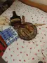 Стари-нови старинки, здрави,покривки,дървена рисувана чиния,лъжица,вретено,солница,кутия рисувана кр, снимка 9