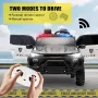 Двуместен акумулаторен джип POLICE 4X4 24V MP3 меки гуми,Кожена седалк, снимка 6