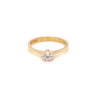 Златен дамски пръстен 2,25гр. размер:57 14кр. проба:585 модел:21999-5, снимка 1 - Пръстени - 44764748