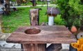 Градински чешми от щампован бетон имитиращи дърво, снимка 12