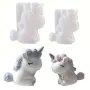 3d Еднорог unicorn силиконов молд декор украса фондан торта шоколад гипс смола бижута свещ, снимка 1