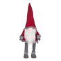 Коледна фигура, Гном, 70 см, Червено/ сив, снимка 1