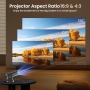 Нов Портативен Проектор 4K Поддръжка, WiFi 6, Bluetooth, Домашно Кино, снимка 4