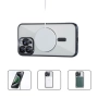 Силиконов кейс bSmart Chrome Magsafe с протектори за камерите и Протектор За iPhone 16 Pro Max (6.9), снимка 3