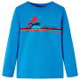 Детска тениска с дълъг ръкав, кобалтовосин, 92（SKU:13299, снимка 1 - Детски тениски и потници - 44706466