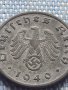 Монета 1 райхсфенинг 1940г. Германия Трети Райх с СХВАСТИКА за КОЛЕКЦИЯ 33016, снимка 8