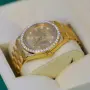 Rolex Day Date President Gold Champagne Diamond Bezel, снимка 7