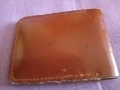 Калъвче с копче естествена кожа 97х73мм за стотинки или документи, снимка 9