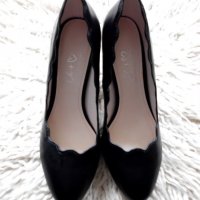 Черни обувки 37 номер, снимка 1 - Дамски елегантни обувки - 31783367
